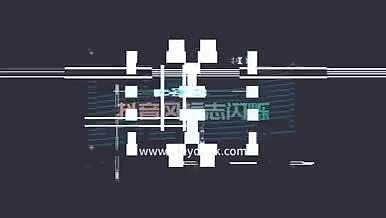 抖音风标志闪烁PR模板视频的预览图